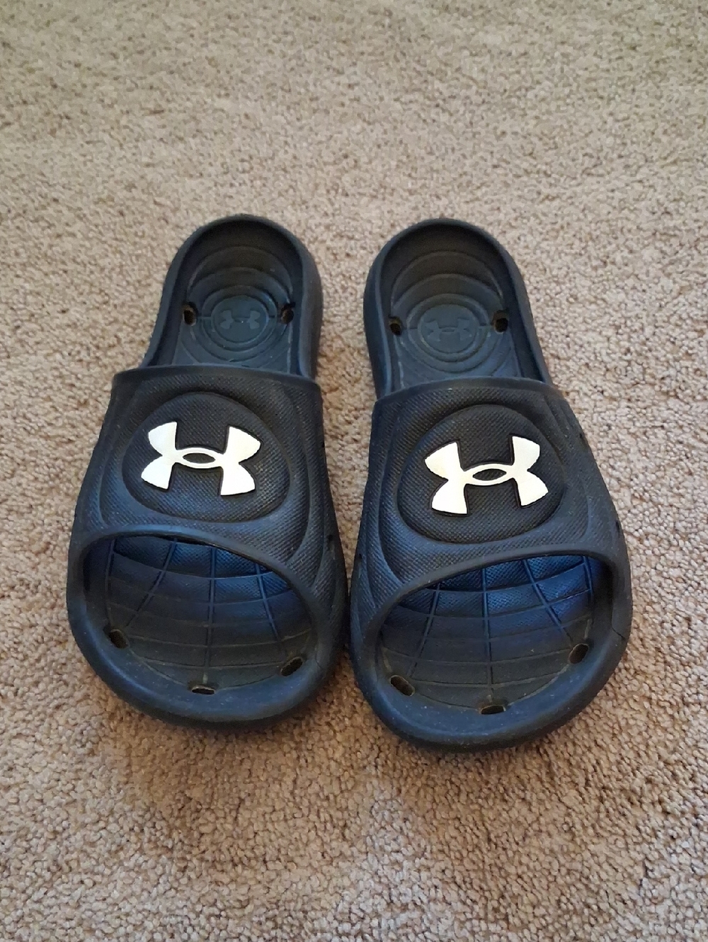 Under Armour Black Slide Sandals